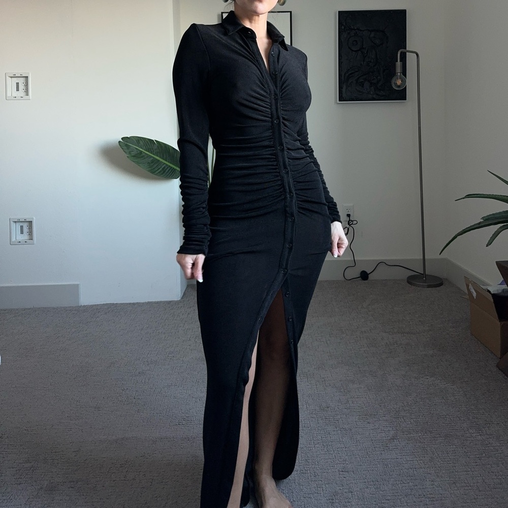 Club London Button Down Dress